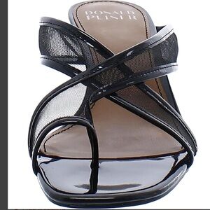 Donald J. Pliner Black Mesh Heels